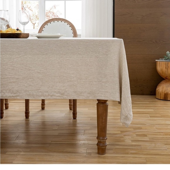 HEAVEN HOME tablecloth 100% linen 84”x 58”.2 - Picture 7 of 12